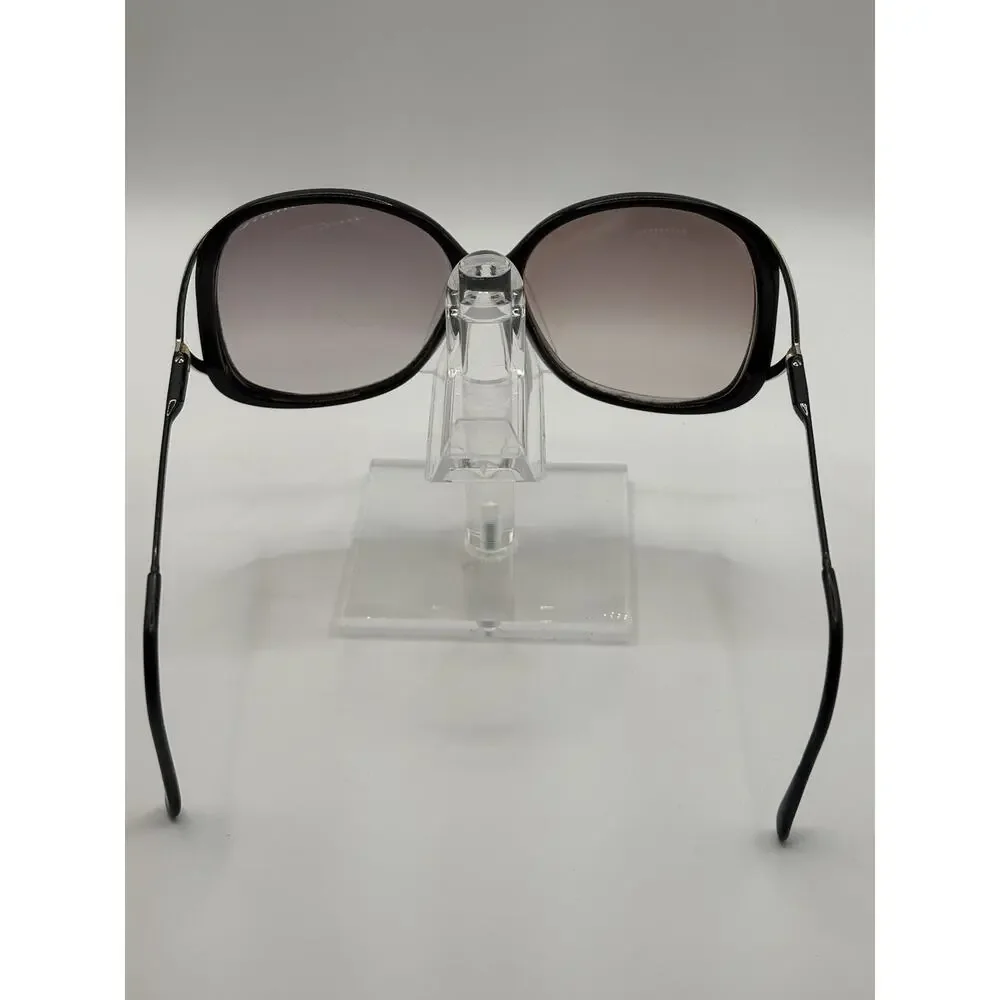 BerDel Oversized Sunglasses Black Gold Gradient Women Italy